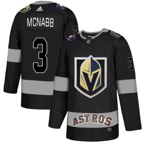 Exceptional Adidas Golden Knights X Astros #3 Brayden McNabb Black Authentic City Joint Name Stitched NHL Jersey