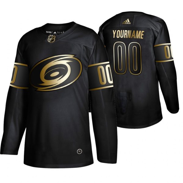 Gorgeous Adidas Hurricanes Custom Men's 2019 Black Golden Edition Authentic Stitched NHL Jersey