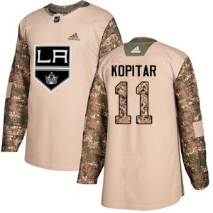 Stunning Adidas Kings #11 Anze Kopitar Camo Authentic 2017 Veterans Day Stitched Youth NHL Jersey