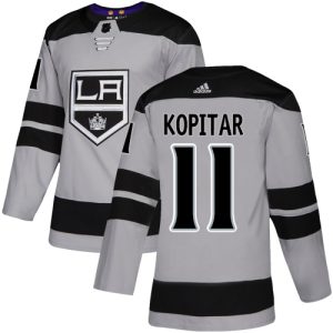 Splendid Adidas Kings #11 Anze Kopitar Gray Alternate Authentic Stitched Youth NHL Jersey