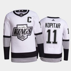 Magnificent Adidas Kings #11 Anze Kopitar Men's 2021 22 Alternate Authentic NHL Jersey   White