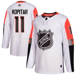 Splendid Adidas Kings #11 Anze Kopitar White 2018 All Star Pacific Division Authentic Stitched NHL Jersey