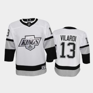 First - rate Adidas Kings #13 Gabriel Vilardi Youth 2021 22 Alternate Game NHL Jersey   White