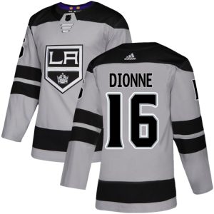 Exceptional Adidas Kings #16 Marcel Dionne Gray Alternate Authentic Stitched NHL Jersey