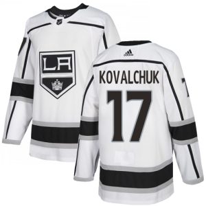 Stunning Adidas Kings #17 Ilya Kovalchuk White Road Authentic Stitched NHL Jersey