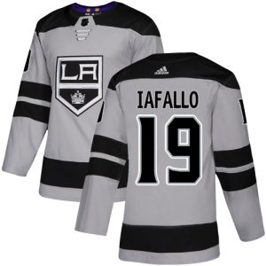 Superior Adidas Kings #19 Alex Iafallo Gray Alternate Authentic Stitched NHL Jersey