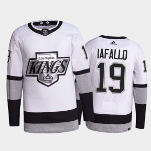 Outstanding Adidas Kings #19 Alex Iafallo Men's 2021 22 Alternate Authentic NHL Jersey   White