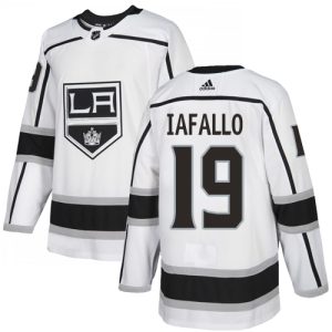 Superior Adidas Kings #19 Alex Iafallo White Road Authentic Stitched NHL Jersey