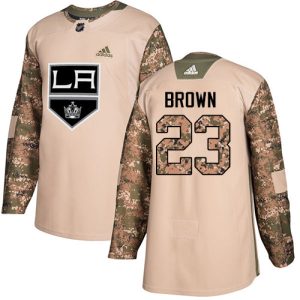 Outstanding Adidas Kings #23 Dustin Brown Camo Authentic 2017 Veterans Day Stitched Youth NHL Jersey