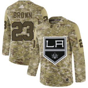 Splendid Adidas Kings #23 Dustin Brown Camo Authentic Stitched NHL Jersey