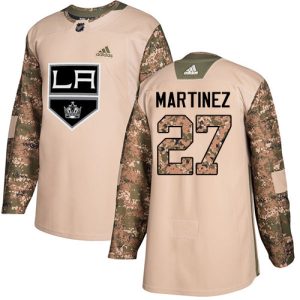 Stunning Adidas Kings #27 Alec Martinez Camo Authentic 2017 Veterans Day Stitched NHL Jersey