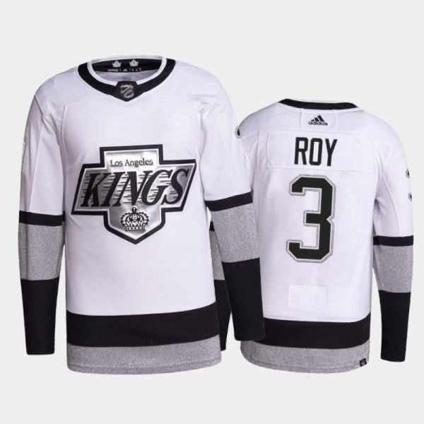 First - rate Adidas Kings #3 Matt Roy Men's 2021 22 Alternate Authentic NHL Jersey White