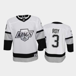 Exceptional Adidas Kings #3 Matt Roy Youth 2021 22 Alternate Game NHL Jersey   White