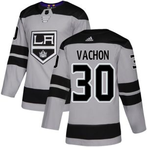 Superior Adidas Kings #30 Rogie Vachon Gray Alternate Authentic Stitched NHL Jersey