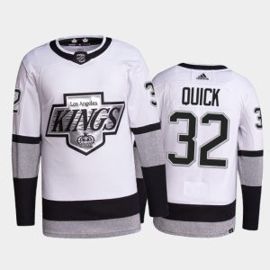 Outstanding Adidas Kings #32 Jonathan Quick Men's 2021 22 Alternate Authentic NHL Jersey   White