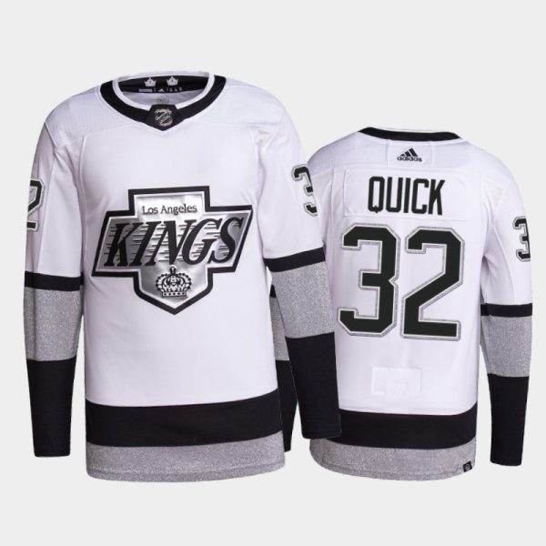 Outstanding Adidas Kings #32 Jonathan Quick Men's 2021 22 Alternate Authentic NHL Jersey White
