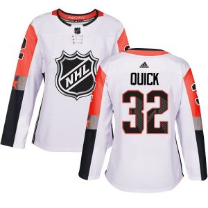 First - rate Adidas Kings #32 Jonathan Quick White 2018 All Star Pacific Division Authentic Women's Stitched NHL Jersey