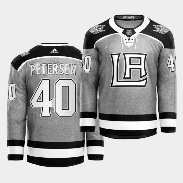 Outstanding Adidas Kings #40 Cal Petersen 2021 City Concept NHL Stitched Jersey Black