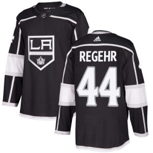 Premium Adidas Kings #44 Robyn Regehr Black Home Authentic Stitched NHL Jersey