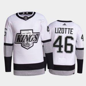 Exceptional Adidas Kings #46 Blake Lizotte Men's 2021 22 Alternate Authentic NHL Jersey   White
