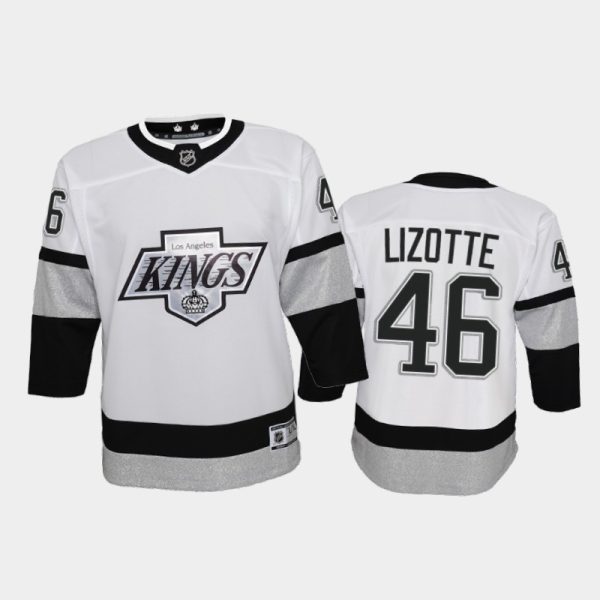 Magnificent Adidas Kings #46 Blake Lizotte Youth 2021 22 Alternate Game NHL Jersey White