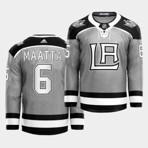 Exquisite Adidas Kings #6 Olli Maatta 2021 City Concept NHL Stitched Jersey   Black