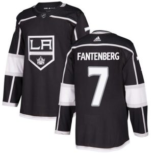 Outstanding Adidas Kings #7 Oscar Fantenberg Black Home Authentic Stitched NHL Jersey