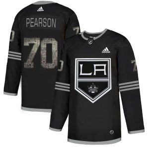 Exceptional Adidas Kings #70 Tanner Pearson Black Authentic Classic Stitched NHL Jersey