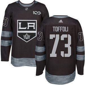 Splendid Adidas Kings #73 Tyler Toffoli Black 1917 2017 100th Anniversary Stitched NHL Jersey