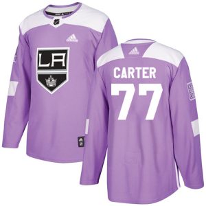 First - rate Adidas Kings #77 Jeff Carter Purple Authentic Fights Cancer Stitched Youth NHL Jersey
