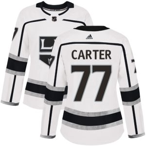 First - rate Adidas Kings #77 Jeff Carter White Road Authentic Women's Stitched NHL Jersey