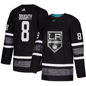 Stunning Adidas Kings #8 Drew Doughty Black Authentic 2019 All Star Stitched NHL Jersey