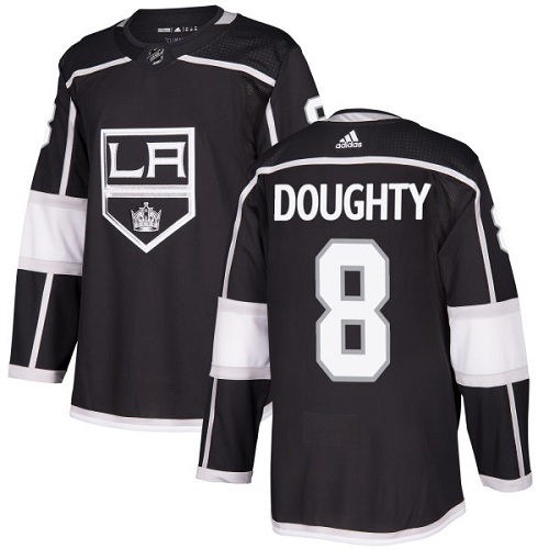 Magnificent Adidas Kings #8 Drew Doughty Black Home Authentic Stitched Youth NHL Jersey