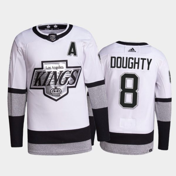 Magnificent Adidas Kings #8 Drew Doughty Men's 2021 22 Alternate Authentic NHL Jersey White