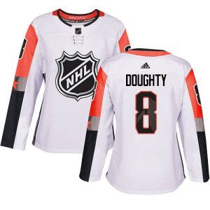 Gorgeous Adidas Kings #8 Drew Doughty White 2018 All Star Pacific Division Authentic Women's Stitched NHL Jersey