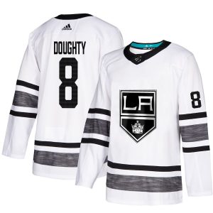 Exceptional Adidas Kings #8 Drew Doughty White Authentic 2019 All Star Stitched Youth NHL Jersey