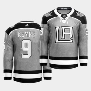 Magnificent Adidas Kings #9 Adrian Kempe 2021 City Concept NHL Stitched Jersey   Black