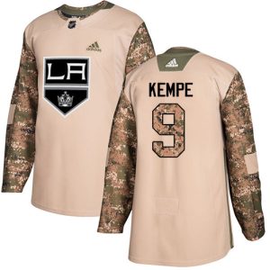 Stunning Adidas Kings #9 Adrian Kempe Camo Authentic 2017 Veterans Day Stitched Youth NHL Jersey
