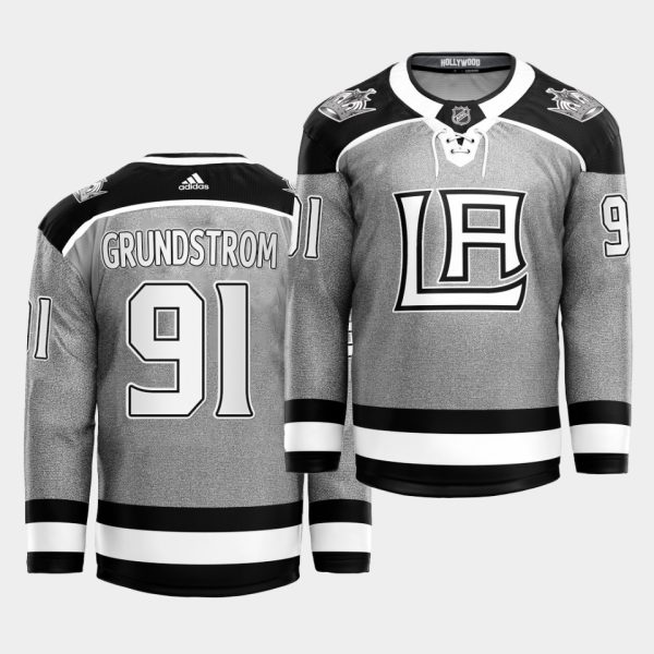 First - rate Adidas Kings #91 Carl Grundstrom 2021 City Concept NHL Stitched Jersey Black