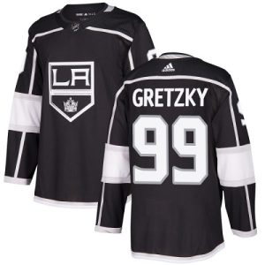 Exquisite Adidas Kings #99 Wayne Gretzky Black Home Authentic Stitched Youth NHL Jersey