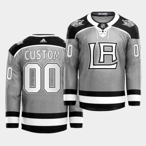 Premium Adidas Kings Custom 2021 City Concept NHL Stitched Jersey   Black