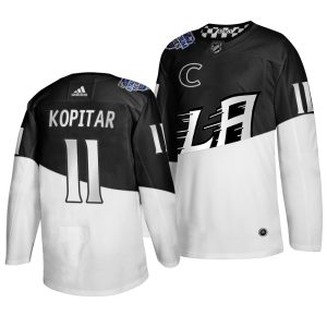 Superior Adidas Los Angeles Kings #11 Anze Kopitar Men's 2020 Stadium Series White Black Stitched NHL Jersey