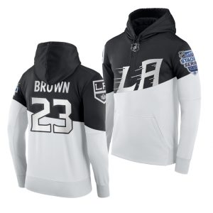 Exquisite Adidas Los Angeles Kings #23 Dustin Brown Men's 2020 Stadium Series White Black NHL Hoodie