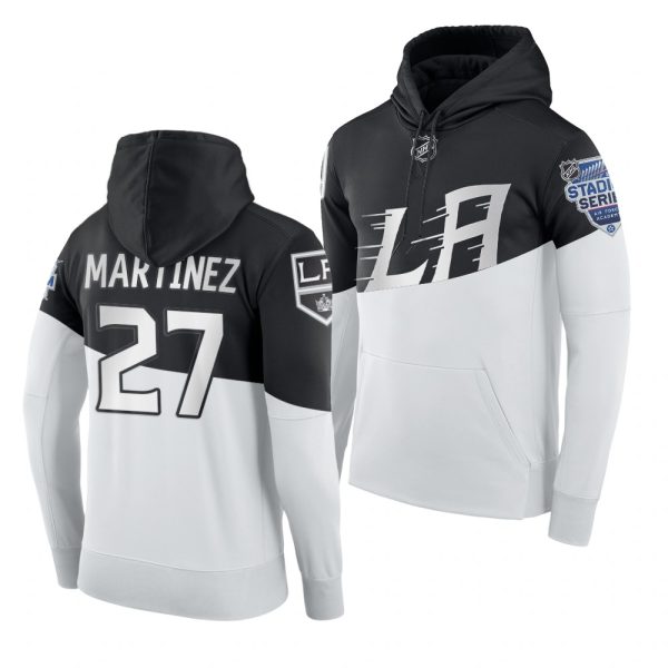 Stunning Adidas Los Angeles Kings #27 Alec Martinez Men's 2020 Stadium Series White Black NHL Hoodie