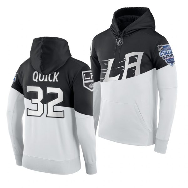Exquisite Adidas Los Angeles Kings #32 Jonathan Quick Men's 2020 Stadium Series White Black NHL Hoodie