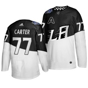 Exquisite Adidas Los Angeles Kings #77 Jeff Carter Men's 2020 Stadium Series White Black Stitched NHL Jersey