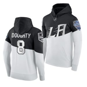 Outstanding Adidas Los Angeles Kings #8 Drew Doughty Men's 2020 Stadium Series White Black NHL Hoodie