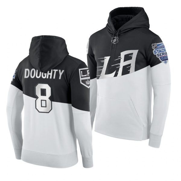 Outstanding Adidas Los Angeles Kings #8 Drew Doughty Men's 2020 Stadium Series White Black NHL Hoodie