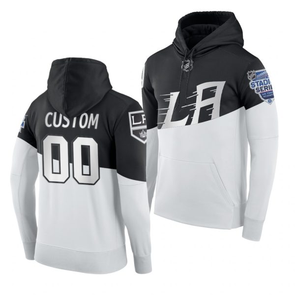 Gorgeous Adidas Los Angeles Kings Custom Men's 2020 Stadium Series White Black NHL Hoodie