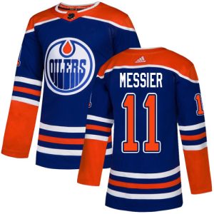 Superior Adidas Oilers #11 Mark Messier Royal Blue Alternate Authentic Stitched NHL Jersey
